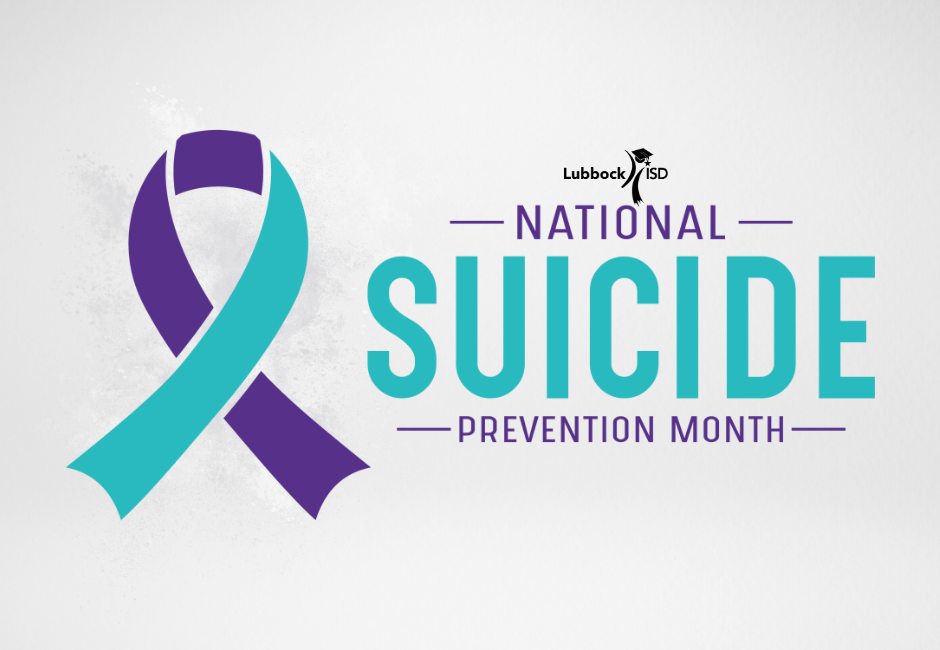 National Suicide Prevention Month with Ribbon